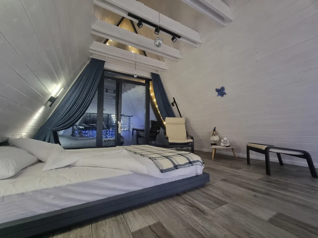 Коттедж Коттедж А-фрейм на берегу Можайского водохранилища — Можайск