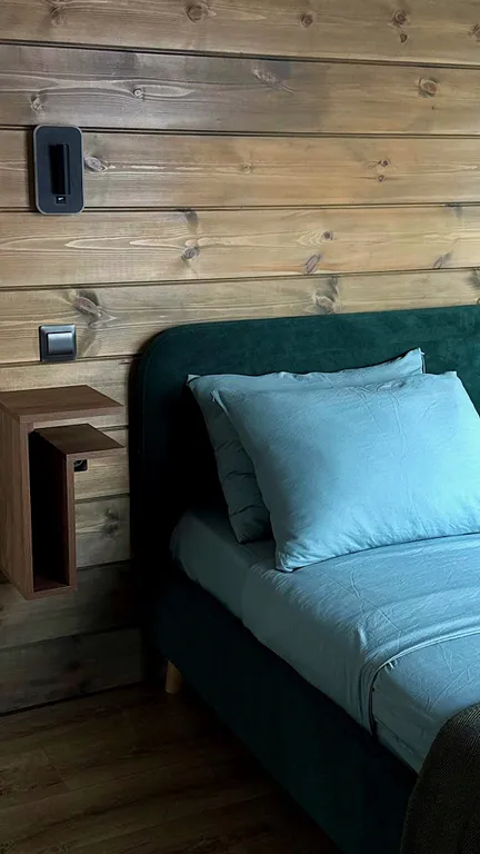 Дом около леса с чаном