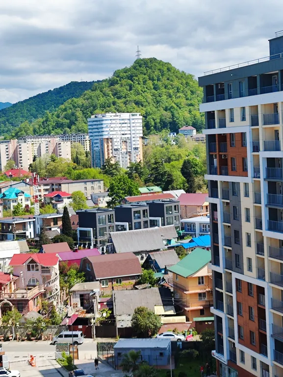 Новая студия с видом на море и горы