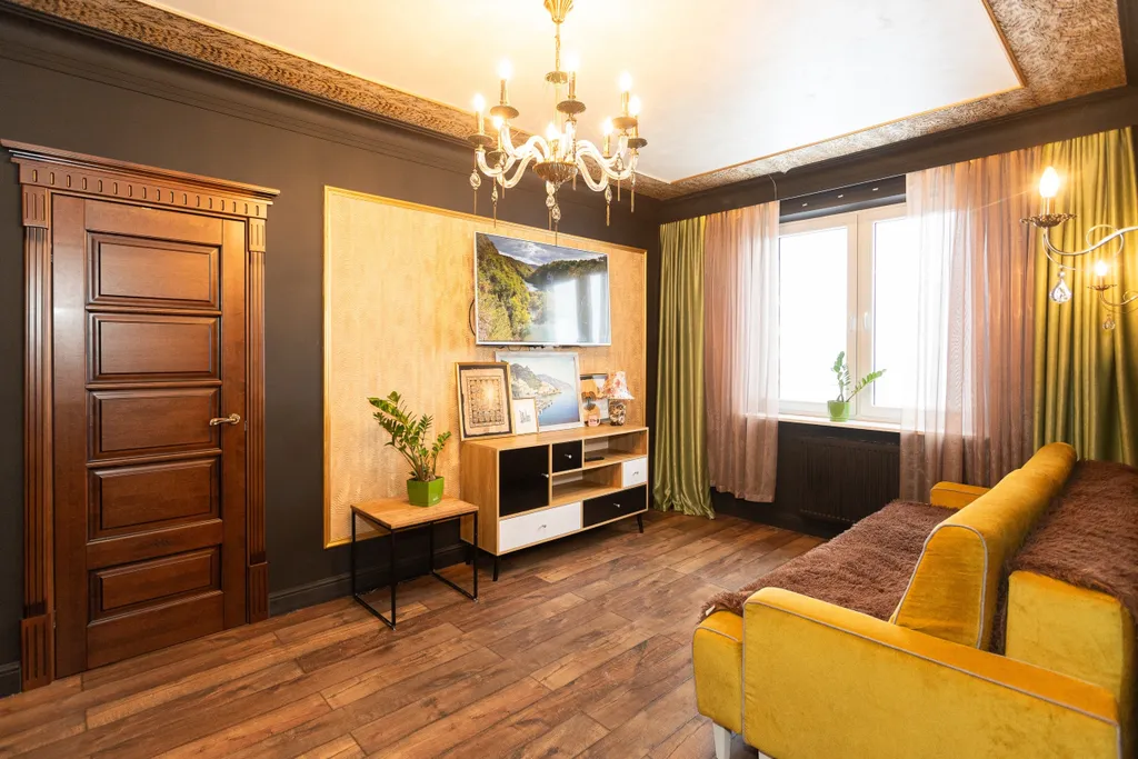 Квартира Квартира Уютная евро трешка в стиле барроко — Калининград