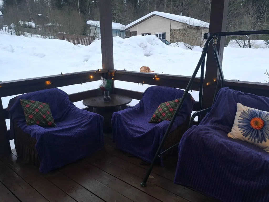 Дом с сауной на дровах, беседкой и мангальной зоной, фотозона