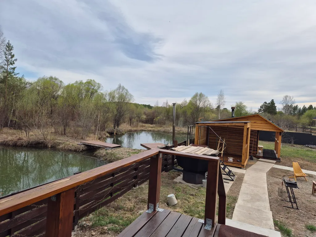 Дом с баней и банным чаном