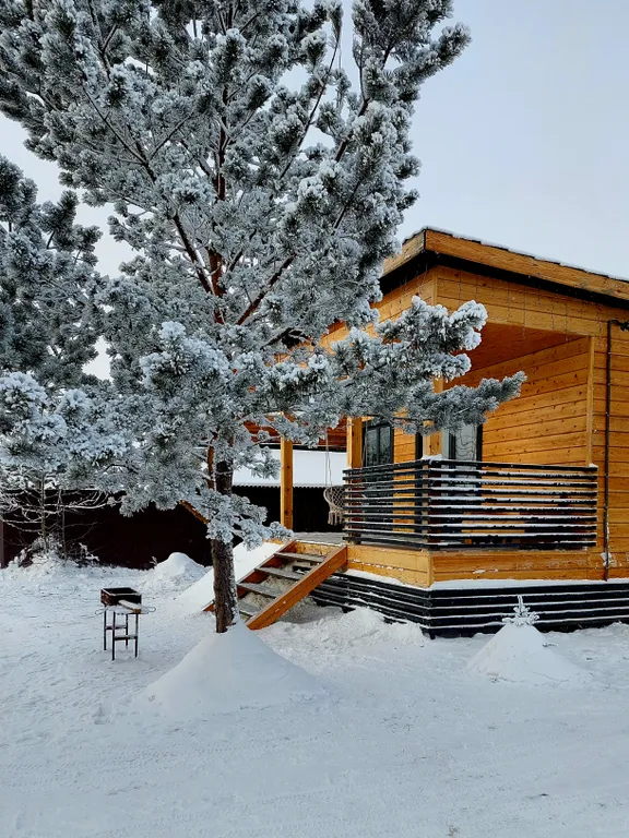 Уютный домик с сауной и мангалом на берегу Ангары