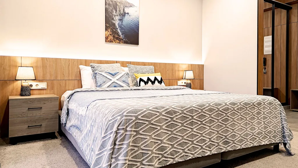 Студия с видом на горы + балкон/бассейн/сауна