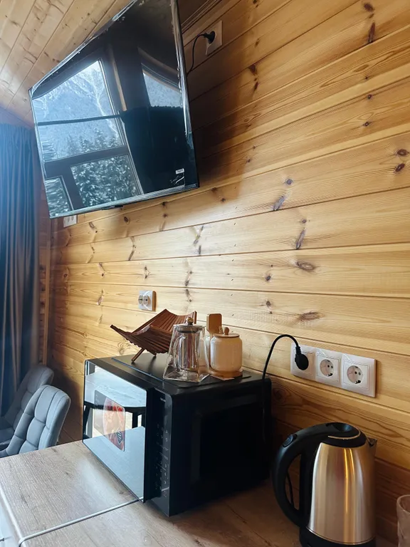 Коттедж Барнхаус с видом на горы и реку — Архыз