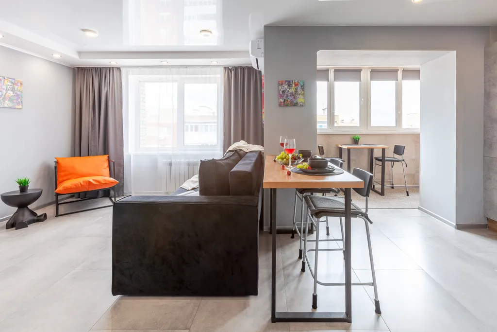 Квартира Квартира Уютная стильная студия — Самара