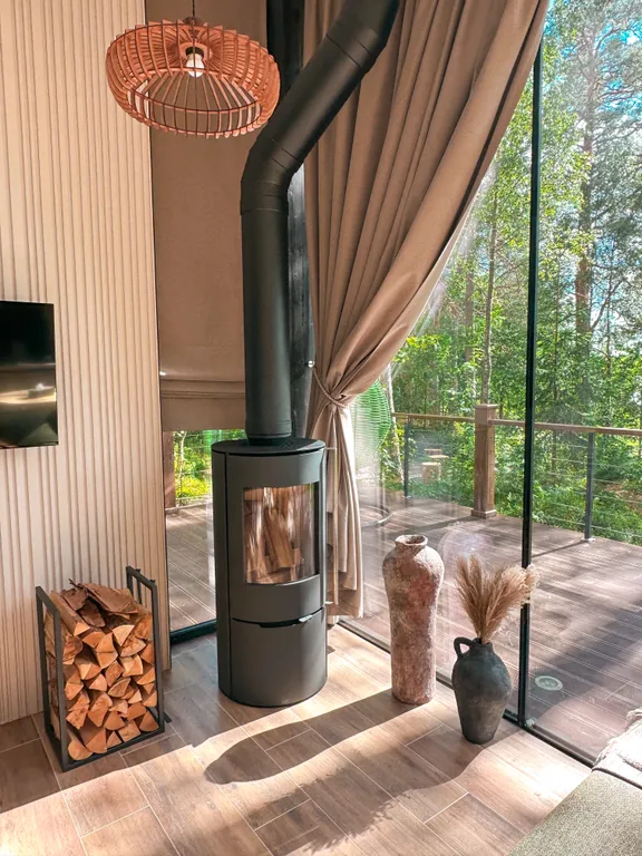 Загородный парк ШишкинЪ. Панорамный коттедж с видом на озеро