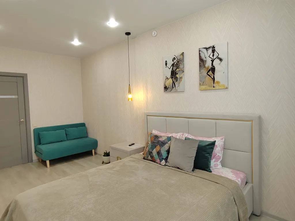 Панорамная квартира на верхнем этаже с видом на город