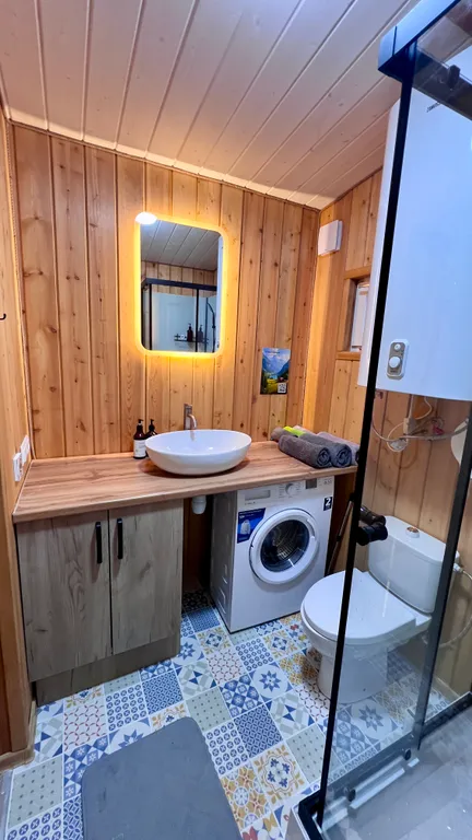 Коттедж НОРДЛИ+БРИМЭНС. Пространство для компании: два дома в лесу у реки — Горячий Ключ