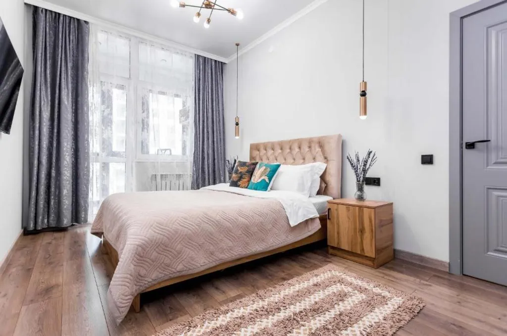 Квартира 2-ком квартира Bayhouse у метро Сарыарка для 6-х гостей — Алматы