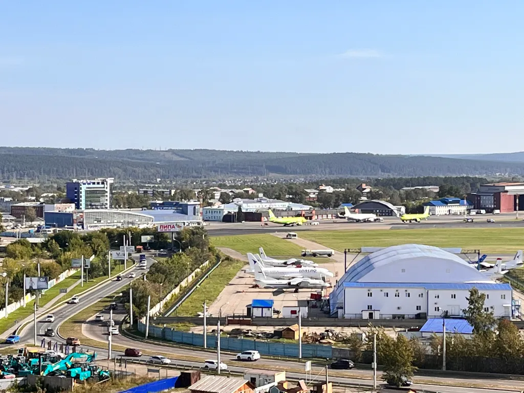 Квартира 1-комнатная квартира класса люкс с видом на аэропорт — Иркутск