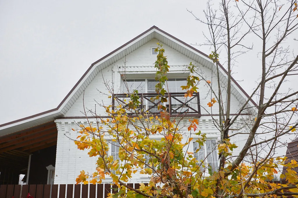 Уютный светлый дом в окружении природы