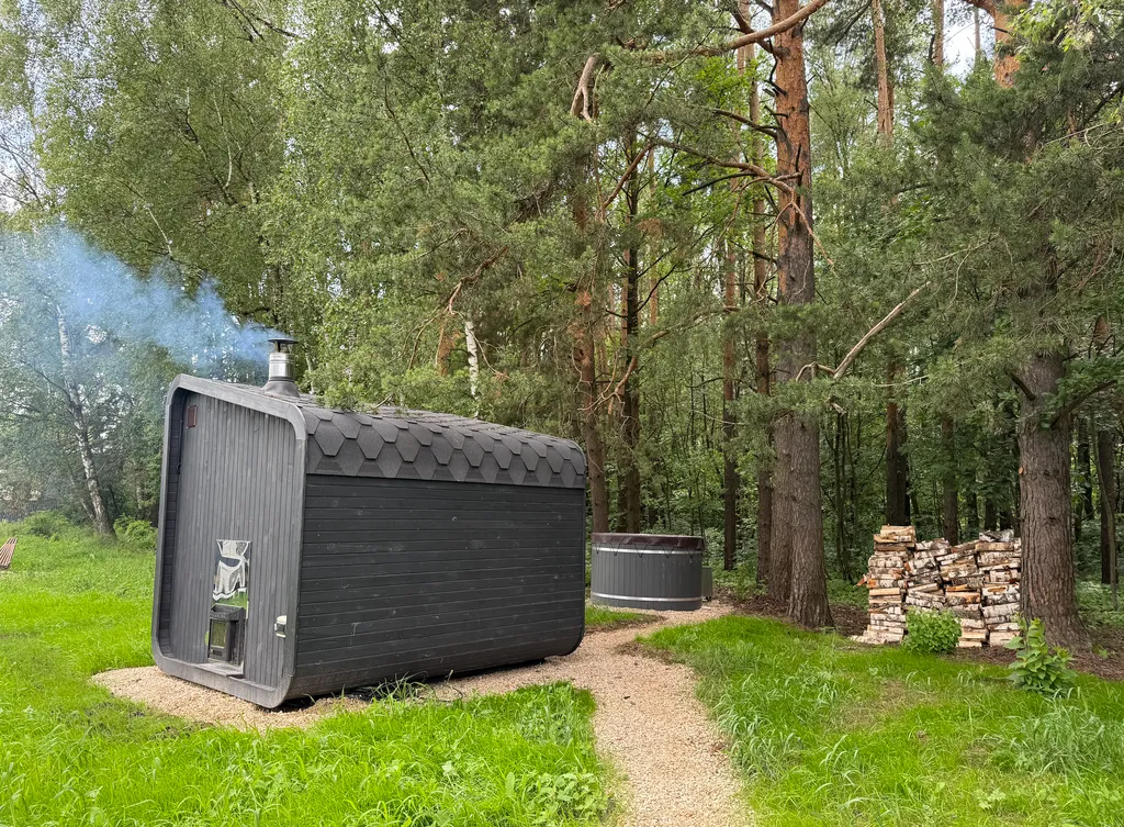 Домик с 2 спальнями с видом на лес