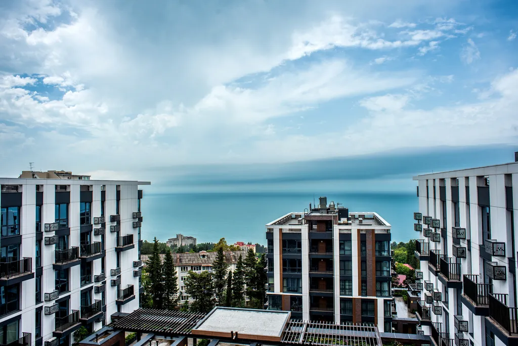 Большая романтическая студия с джакузи и видом на море в ЖК Моравия