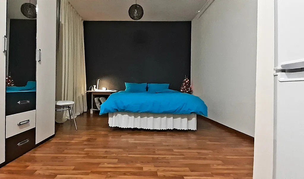 Студия для пары с видом на рассвет