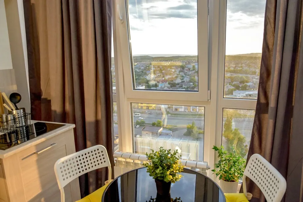 Современная студия «Olga Boykova» с видом на Эльбрус