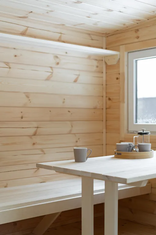 Загородный дом с просторной террасой и баней