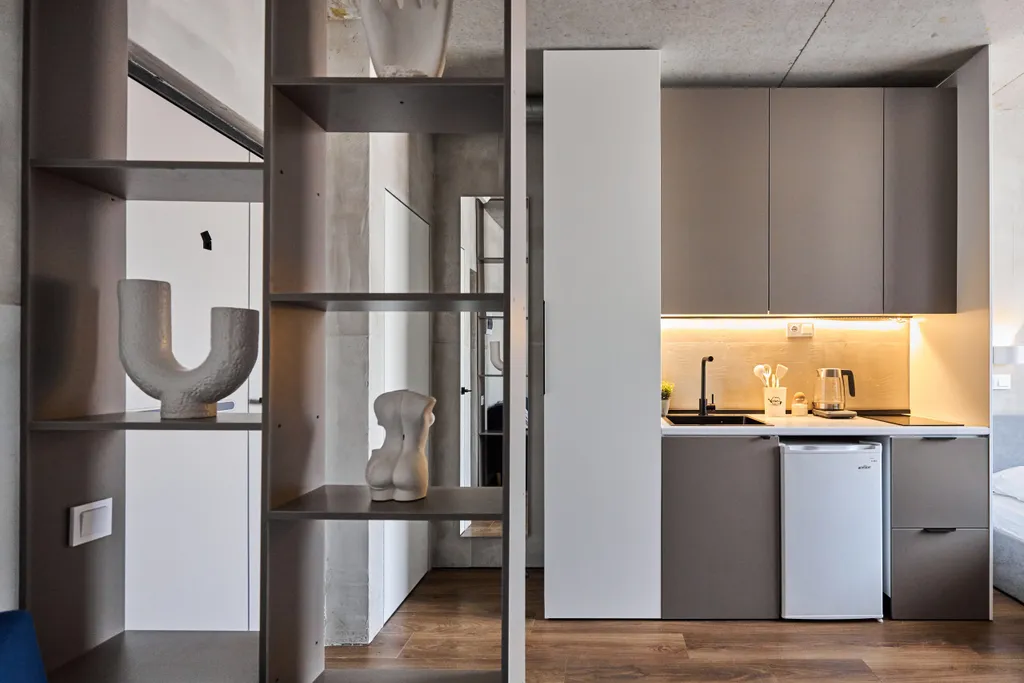 Уютная студия, в стиле лофт