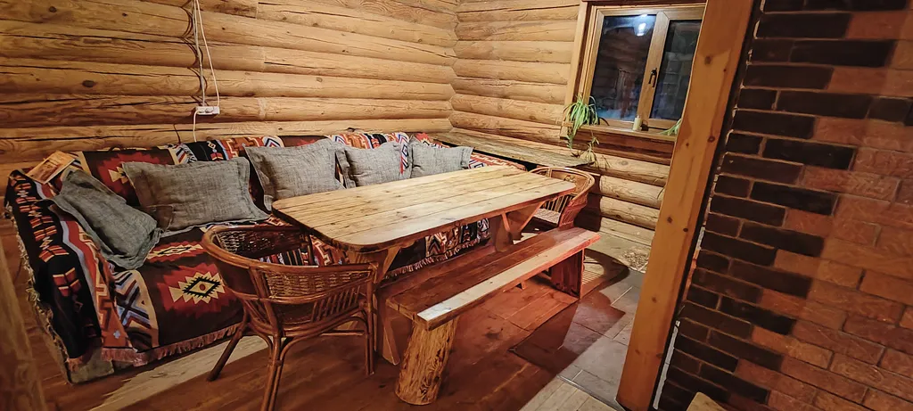 Коттедж Коттедж Просторный сруб с гамаком, камином и баней — Мезмай