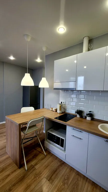 Уютная квартира с камином в новом доме