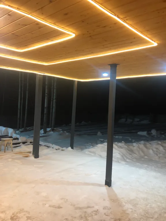 Дом с террасой и банным чаном