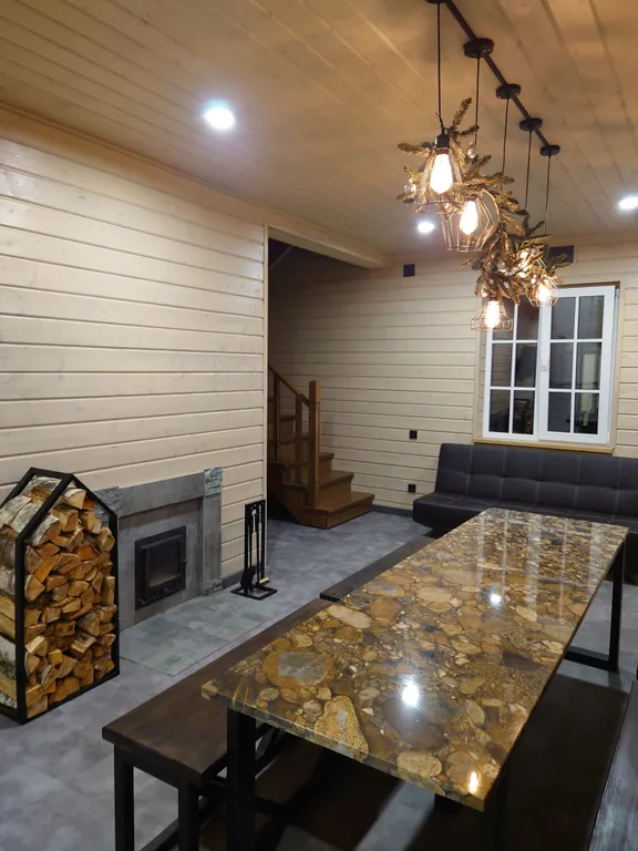 Дом с баней и бассейном на большую компанию