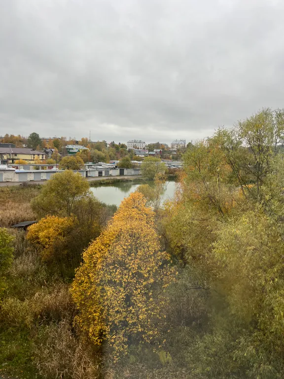 Уютная квартира с видом на проезжающий ретро-поезд