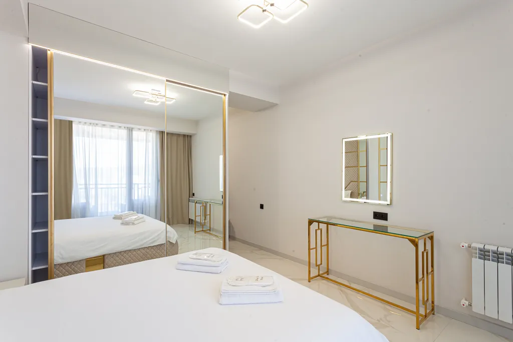 Квартира-студия с красивым видом на город в центре города