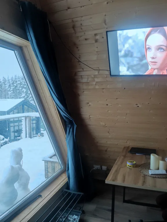 A-frame с беседкой и сауной у Игоры