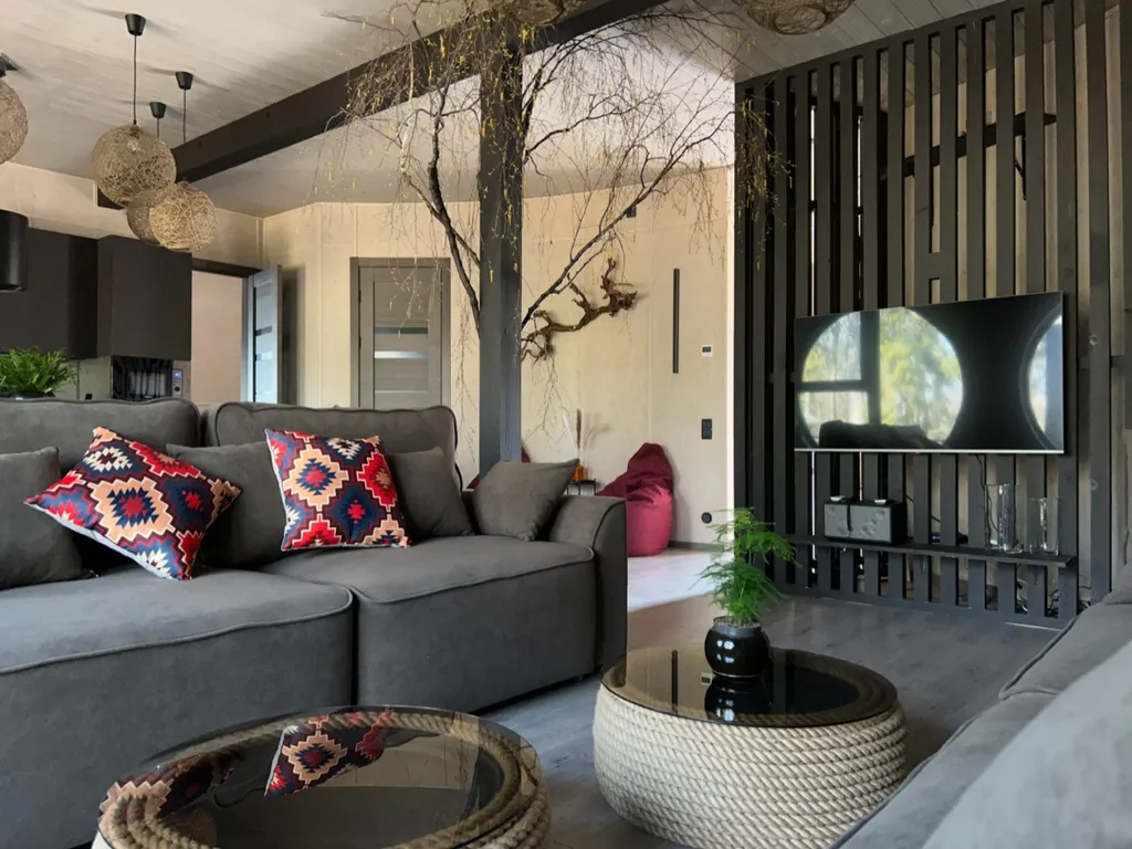 Вилла Луна с сибирским чаном и сауной с панорамным круглым окном