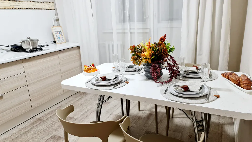 Уютная квартира в светлых тонах рядом с аквапарком Улёт