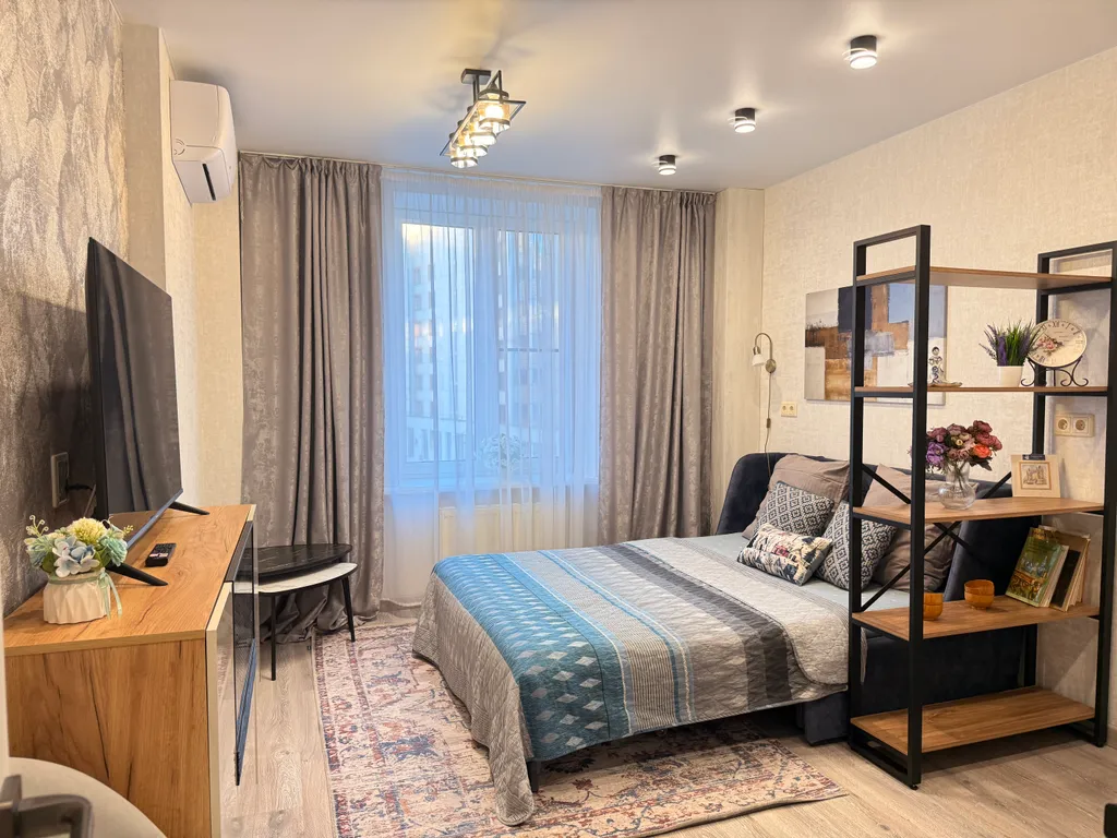 2-комнаты в центре с камином и подземной парковкой