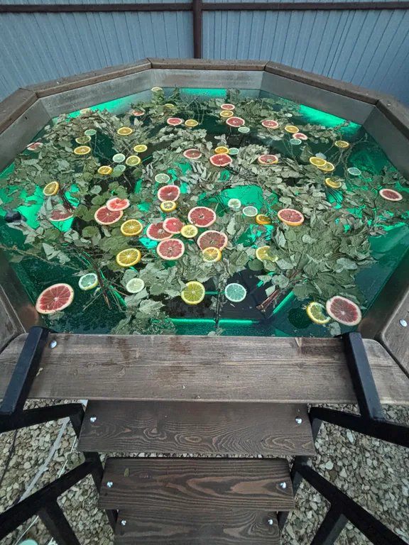 Загородный дом с баней и чаном