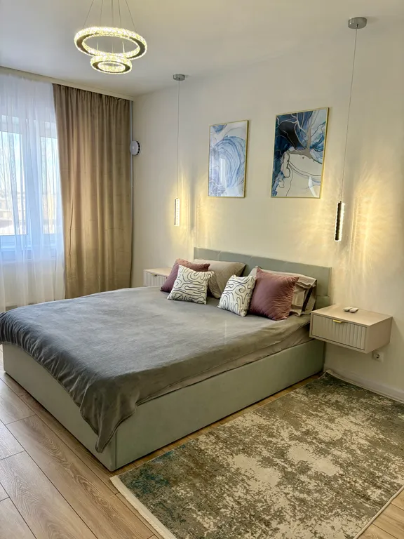 Двухкомнатная квартира рядом с аквапарком и ТЦ до 6 гостей