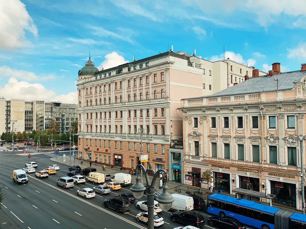 Квартира Квартира Апартамент у Пушкинской с видом на Тверскую улицу — Москва