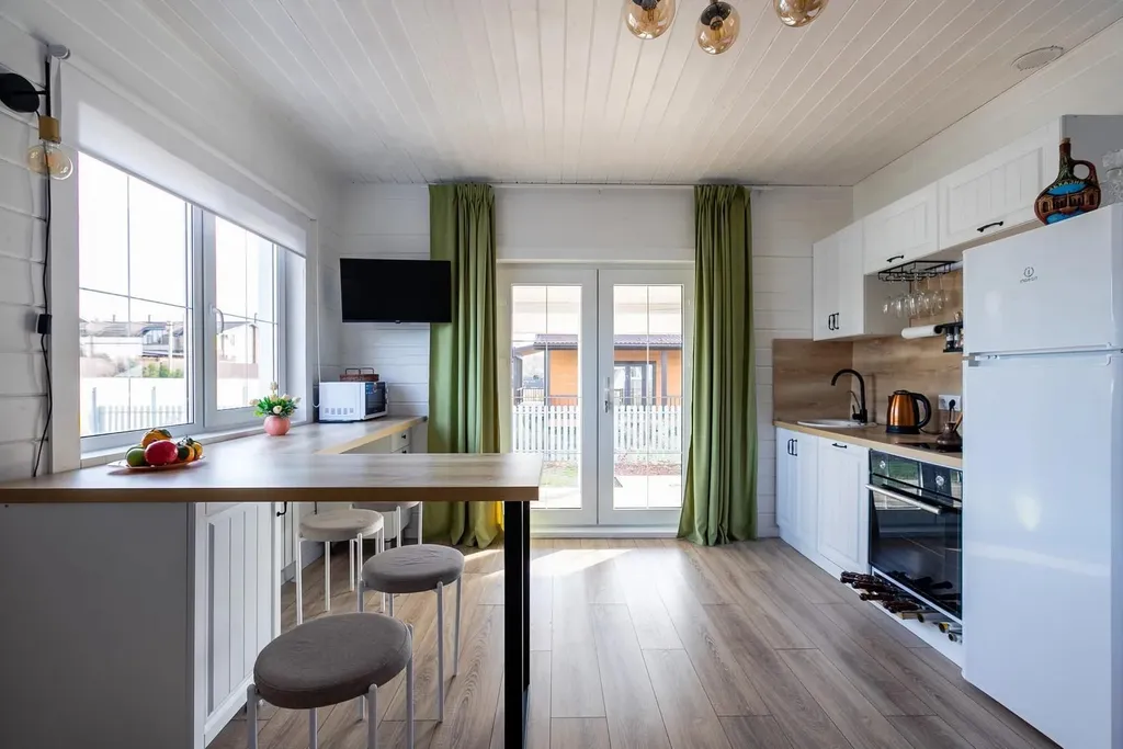 Нoвый уютный дом с баней на дровах