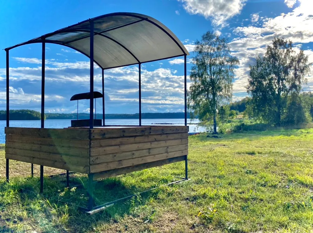 Уютный дом на берегу озера "Прозрачный берег №1"