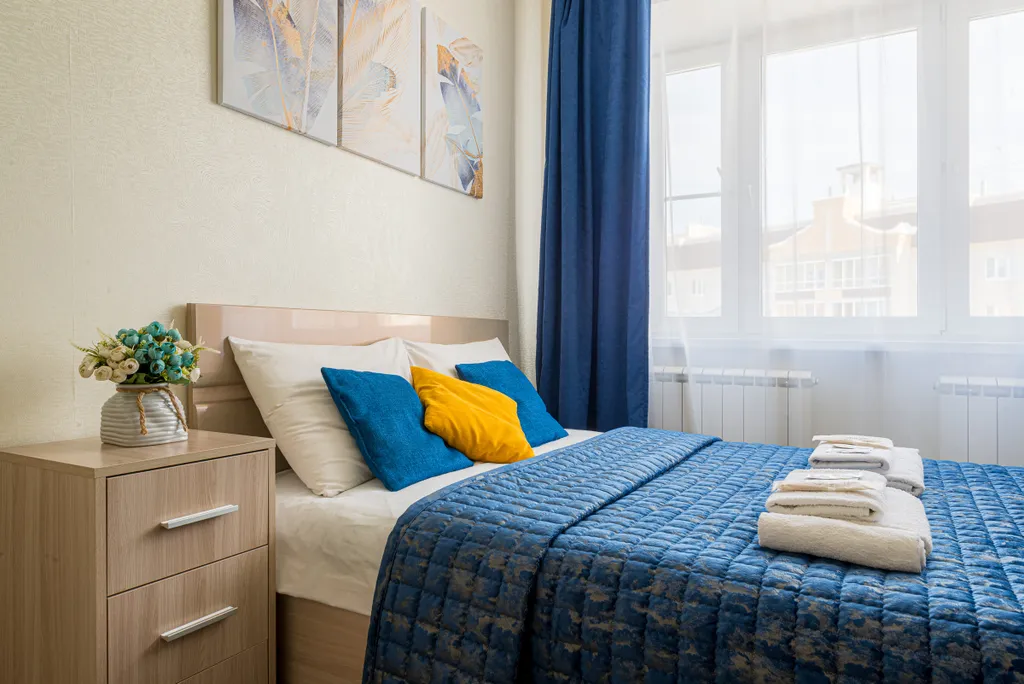 Квартира С видом на Волгу, гостиничный сервиc, кондиционер, бесконтактно — аренда посуточно в Чебоксары