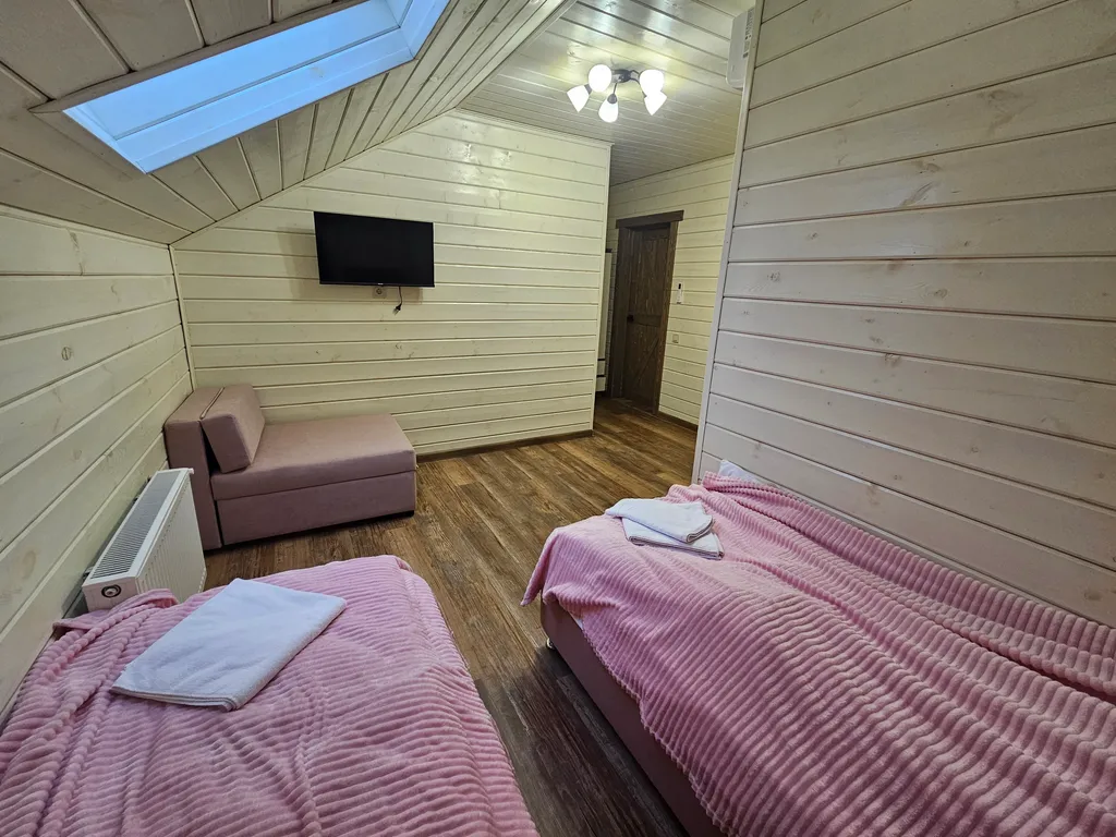 Дом с баней и камином для большой компании