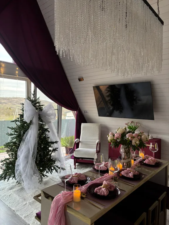 Коттедж Уютный A-frame «Облака» с видом на горы — Гостагаевская