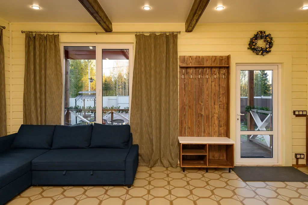 Брусничный коттедж с сауной и банным чаном