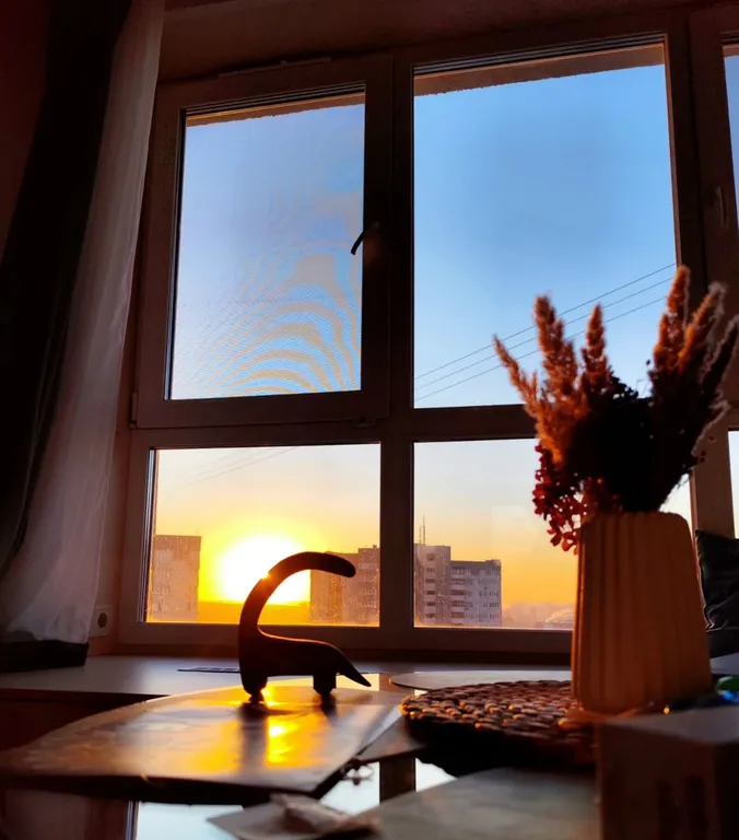 Студия в центре города с прекрасным видом на город