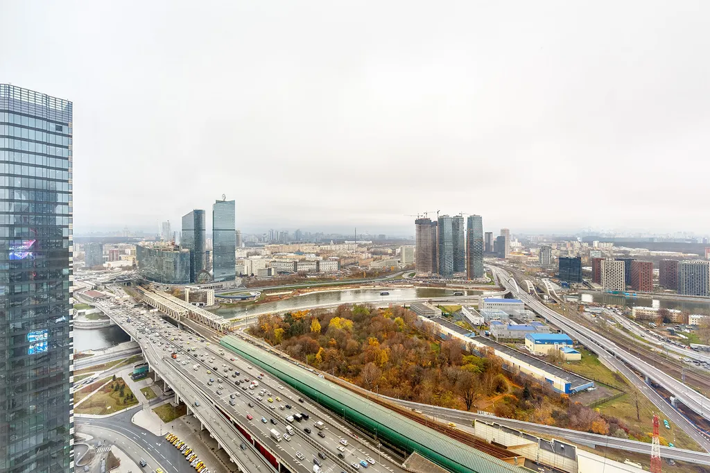 Квартира Квартира Уникальная панорамная студия с видом на Москва-Сити — Москва
