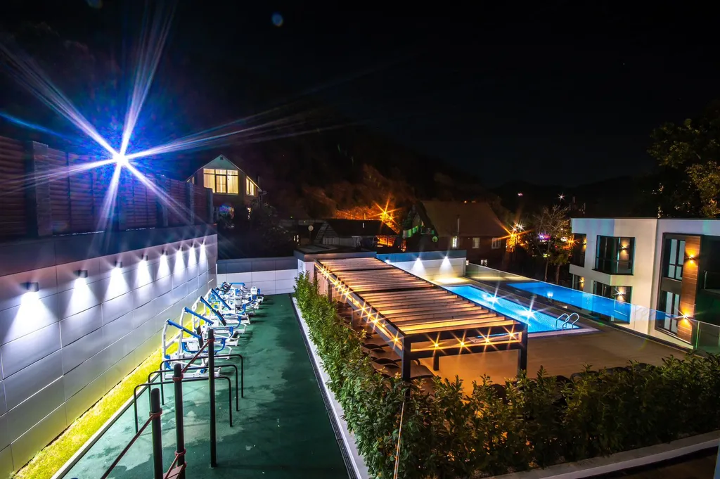 Квартира Квартира Современная студия в жилом комплексе с бассейном — Сочи