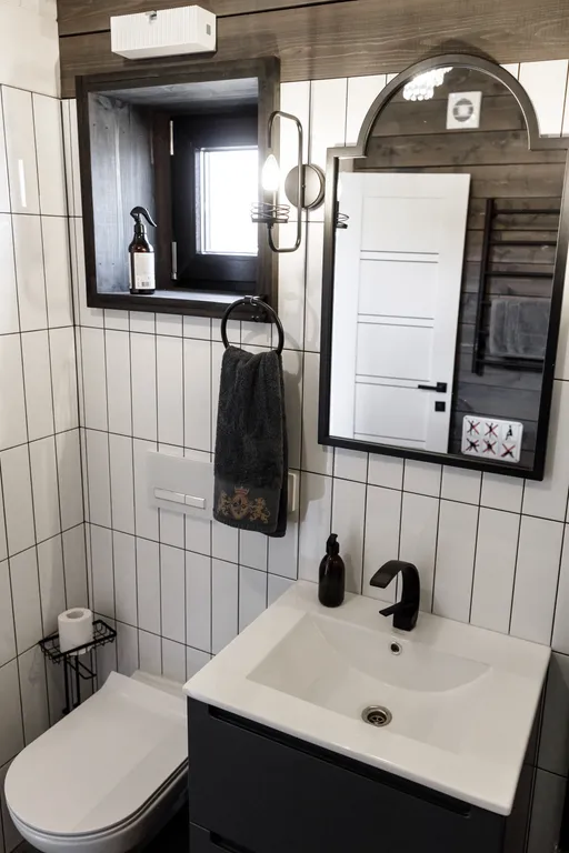 Дом в деревне с городским комфортом и русской баней