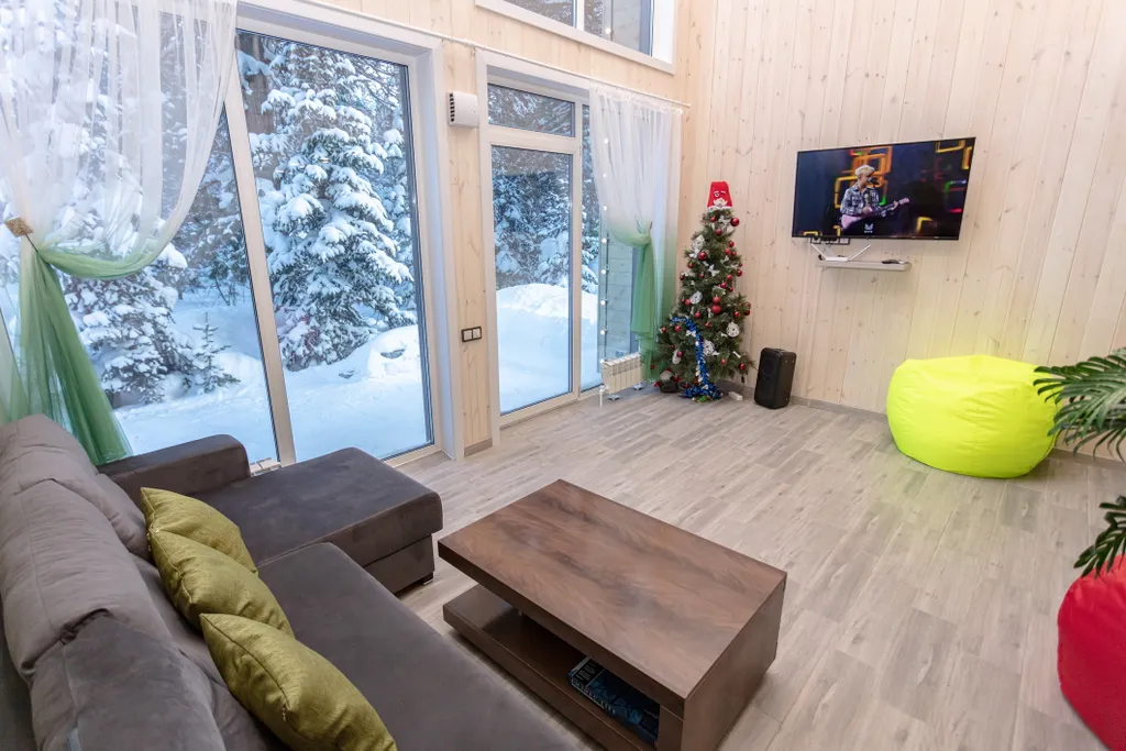 Барнхаус с панорамным видом на лес