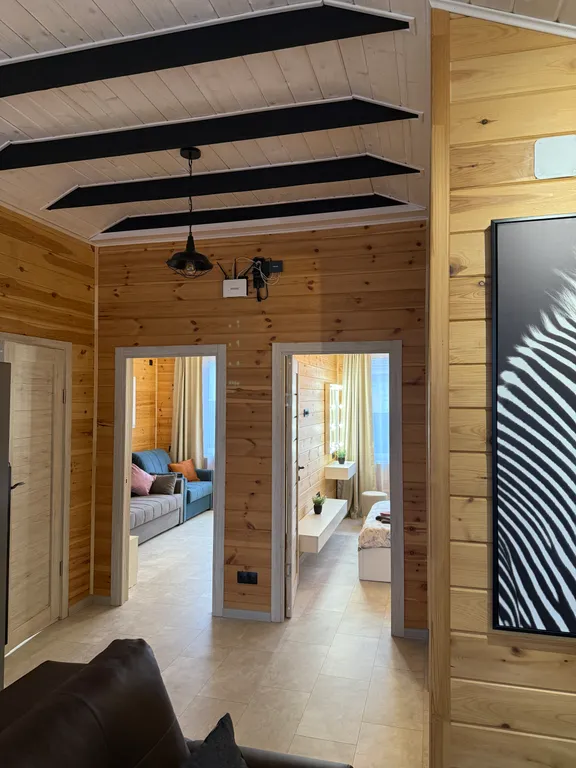 Одноэтажный двухкомнатный дом БарнХаус в черте города