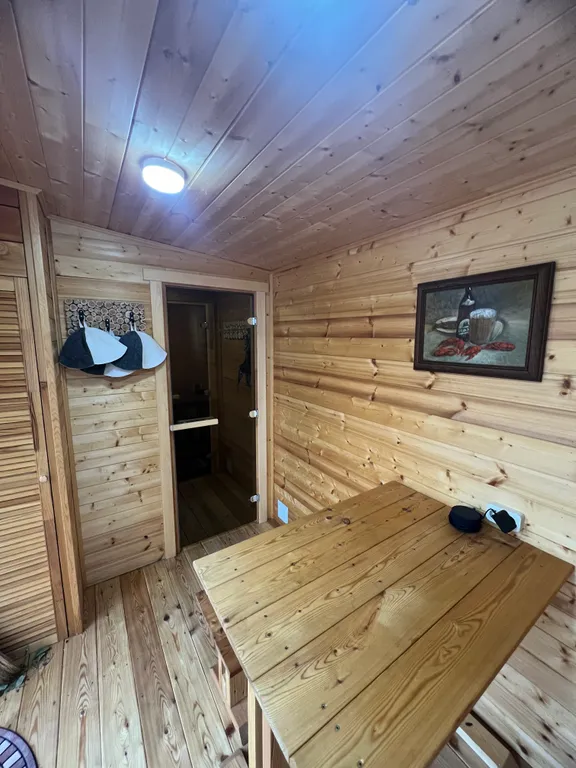 Коттедж Коттедж Уютный Афрейм с бассейном и баней — Горячий Ключ