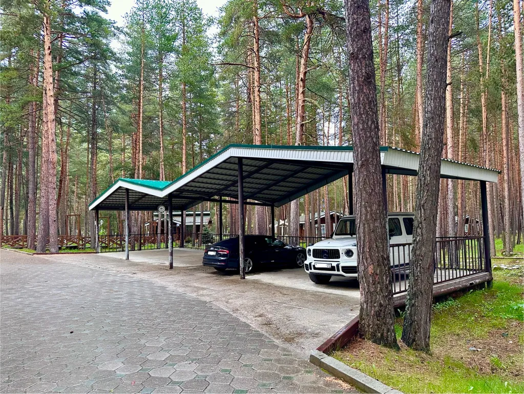 Домик из бруса в сосновом бору