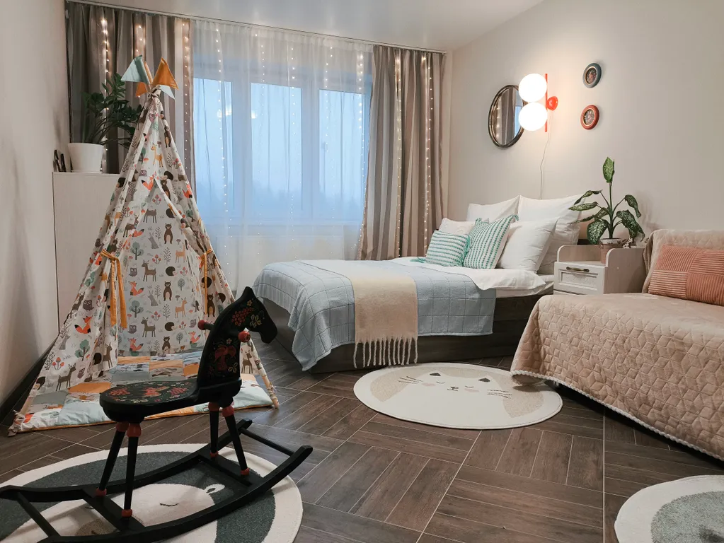 Стильная квартира в новом ЖК для 8